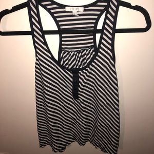 Striped flowy tank
